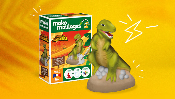 mako moulages tyrannosaure dinosaure kits loisirs creatifs enfants moulage peinture