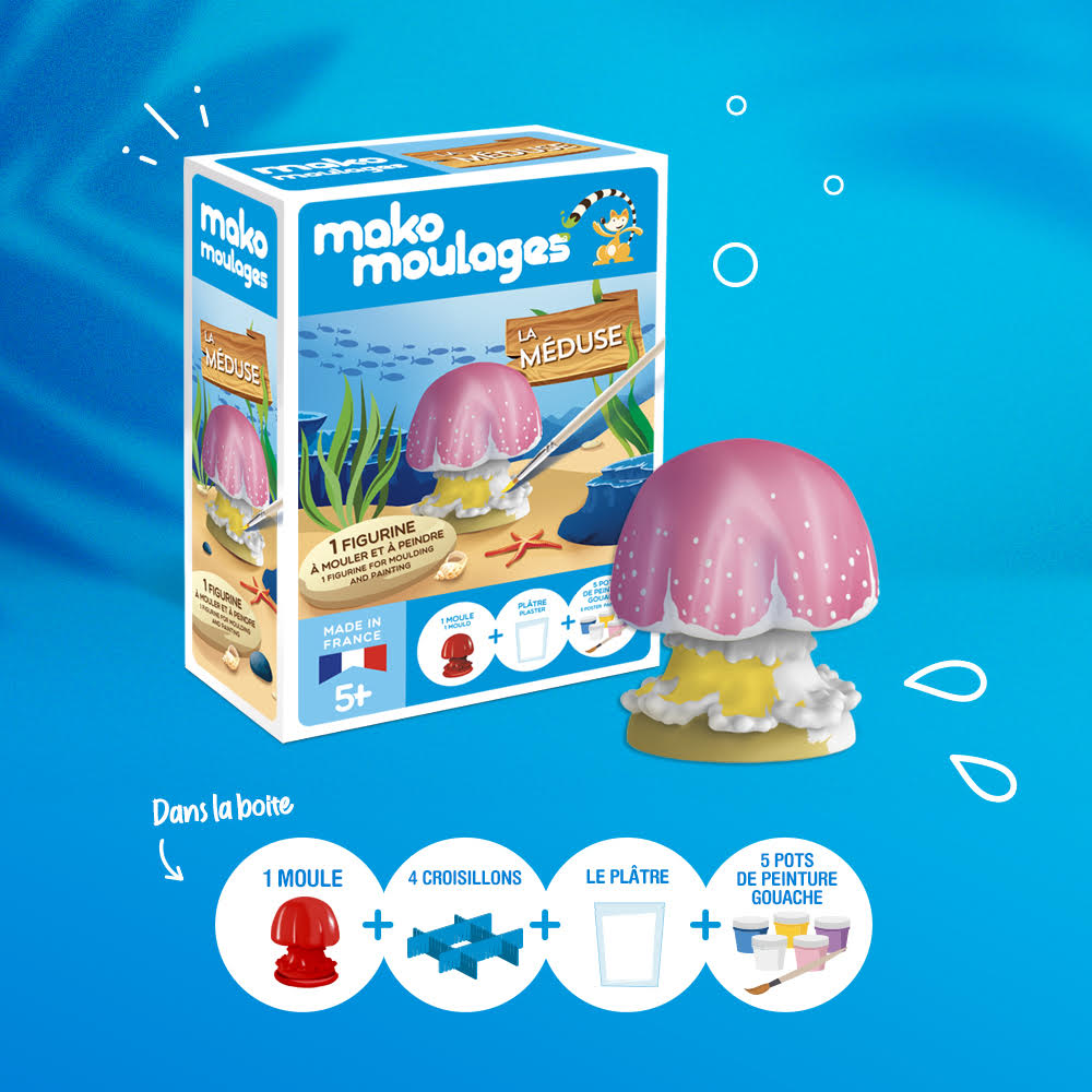 mako moulages cap sur mer méduse contenu kit creatif
