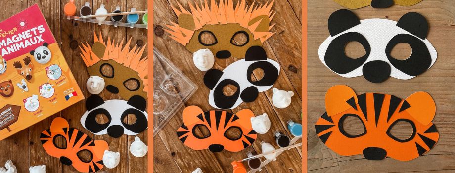 MégaCréa DIY - Masque pour enfant à colorier Cirque 4 pièces- Masques à Décorer pour Enfants - Se déguiser et se maquiller MégaCréa DIY - Masque pour enfant à colorier Cirque 4 pièces- Masques à Décorer pour Enfants - Se déguiser et se maquiller