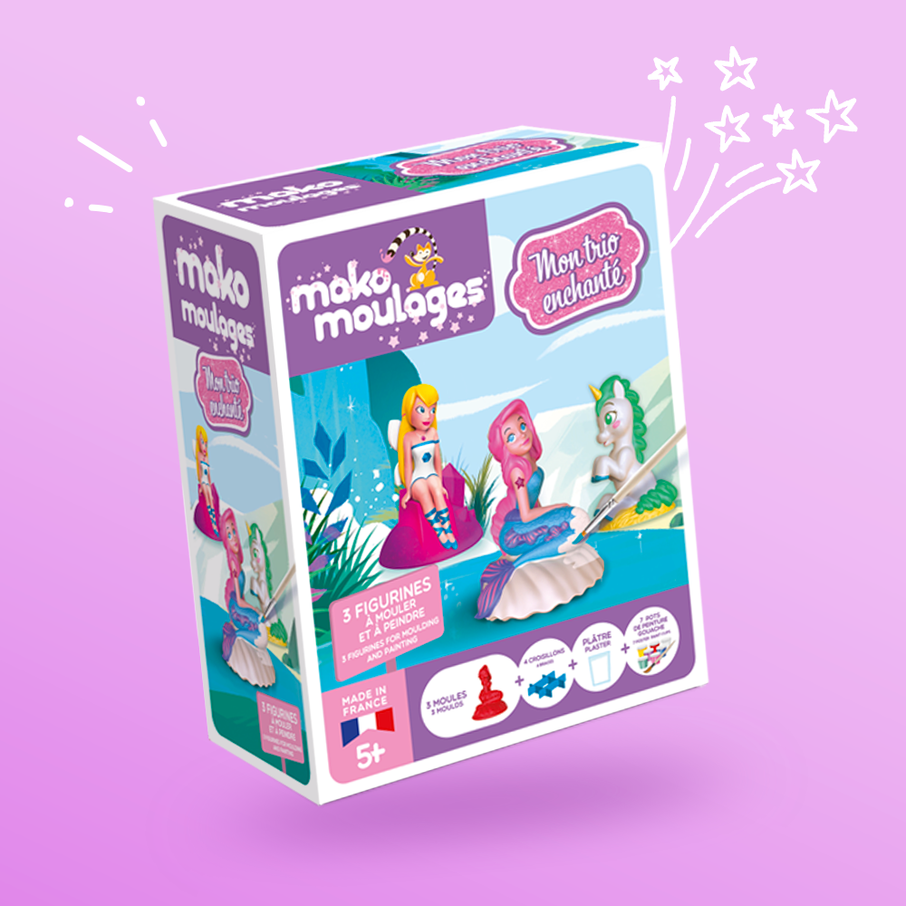 Mako moulages Mon trio enchanté