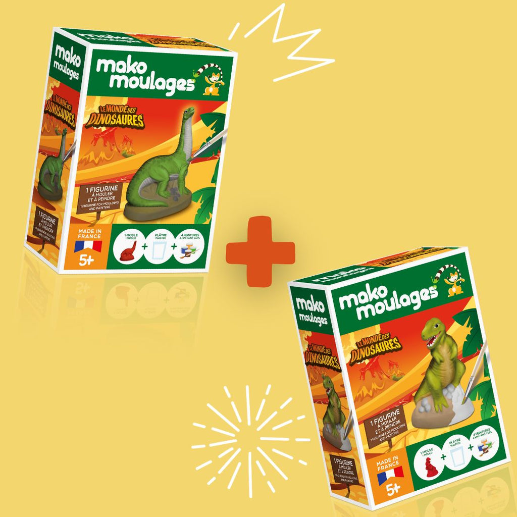 Mako Moulages - Kit Creativo Diplodocus, Stampo In Lattice Per Creare E Dipingere Il Tuo Dinosauro, Gioco Fai-da-te, Made In France