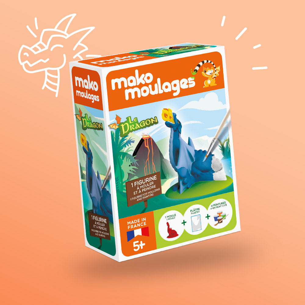 Coffret Créa Lign' – Maquette Géante Dragon Articulé – Carton Pré-découpé, Sans Colle – Dès 6 Ans