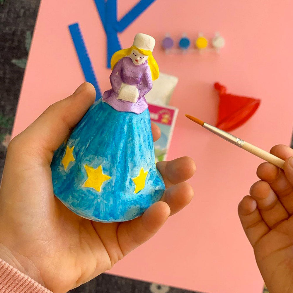 Ma Princesse des neiges peinture - Mako moulages kit loisirs creatifs