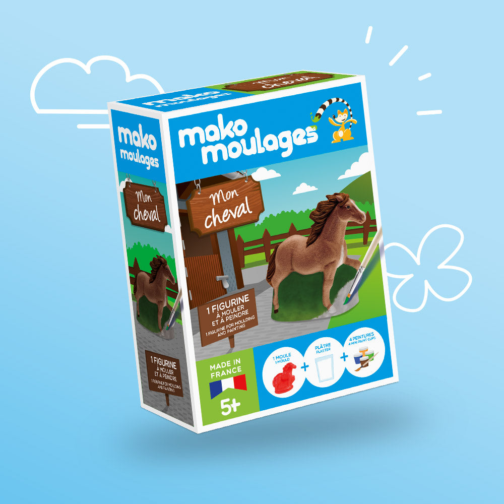 Mako moulages - Mon cheval MAKO MOULAGES P_481577 : La Plume à Pois :  magasin enfant, jouets, articles puériculture, vêtements